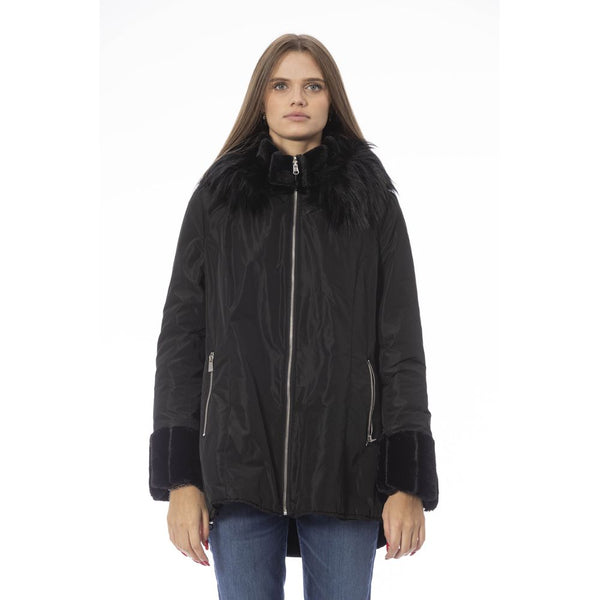 Black Polyester Women Jacket Baldinini Trend