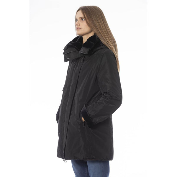 Black Polyester Women Jacket Baldinini Trend