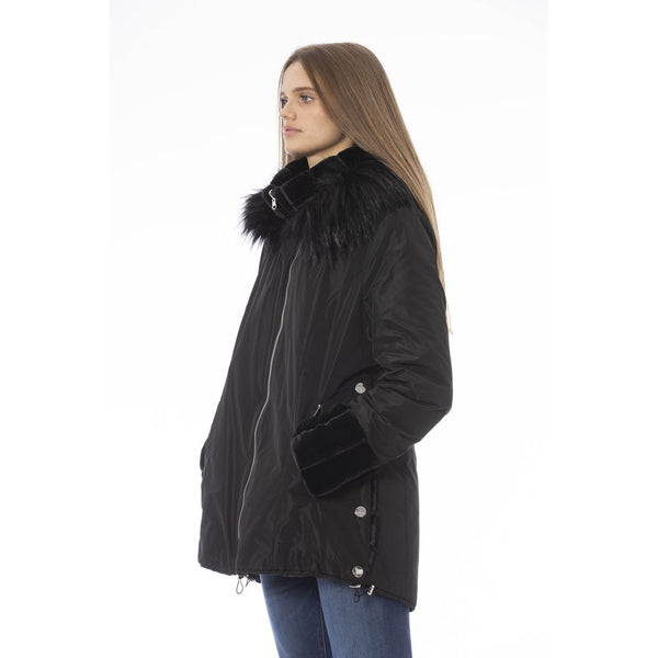 Black Polyester Women Jacket Baldinini Trend