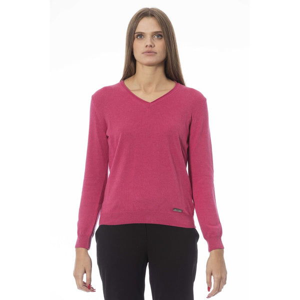 Fuchsia Cashmere Women Sweater Baldinini Trend