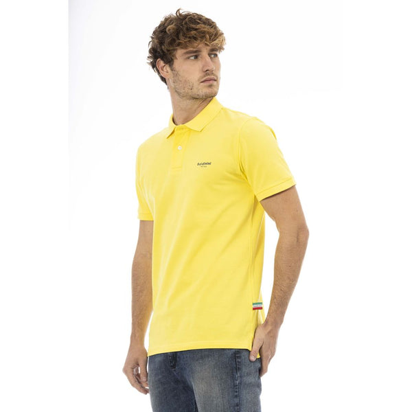 Yellow Cotton Men Polo Baldinini Trend