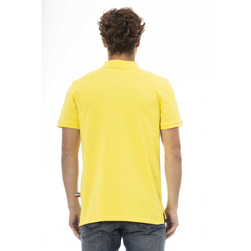Yellow Cotton Men Polo Baldinini Trend