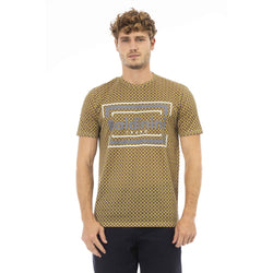 Gray Cotton Men T-Shirt Baldinini Trend
