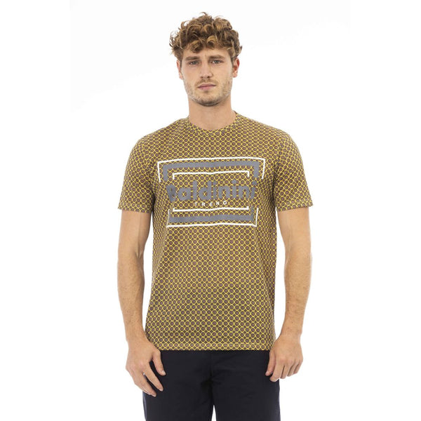 Gray Cotton Men T-Shirt Baldinini Trend