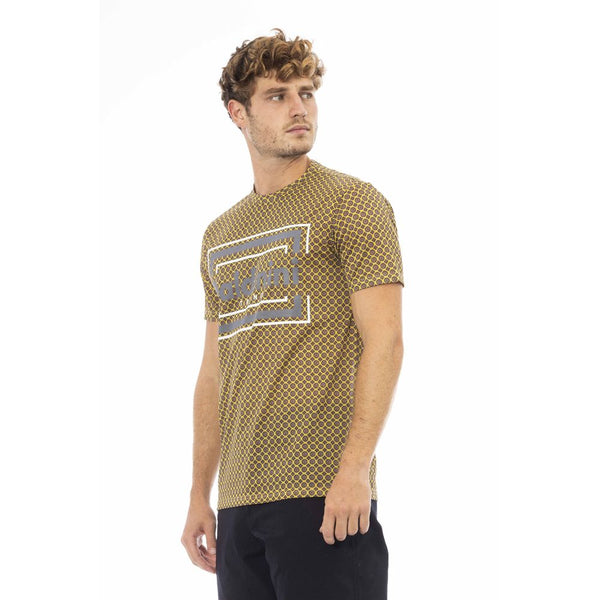 Gray Cotton Men T-Shirt Baldinini Trend