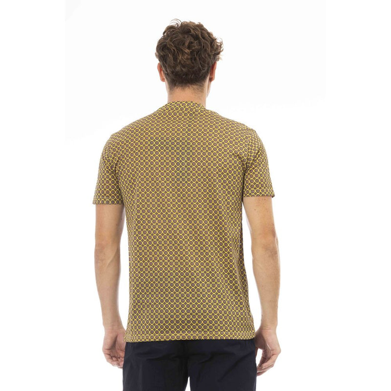 Gray Cotton Men T-Shirt Baldinini Trend