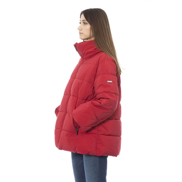 Red Polyamide Women Jacket Baldinini Trend