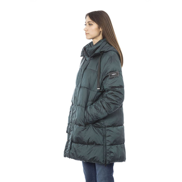 Green Polyester Women Jacket Baldinini Trend