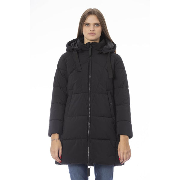 Black Polyester Women Jacket Baldinini Trend