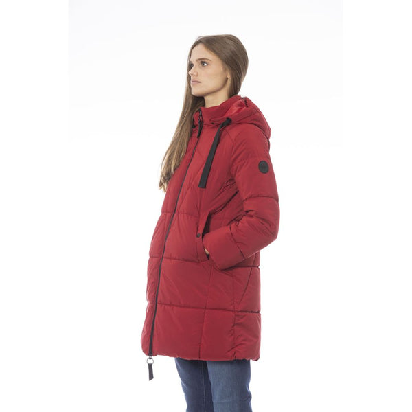 Red Polyester Women Jacket Baldinini Trend