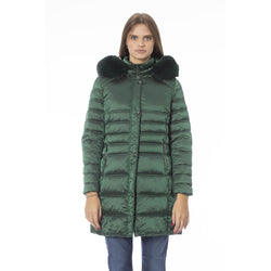 Green Polyester Women Jacket Baldinini Trend