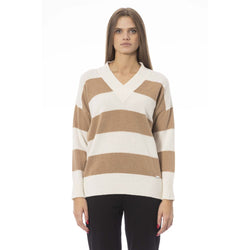 Beige Cashmere Women Sweater Baldinini Trend