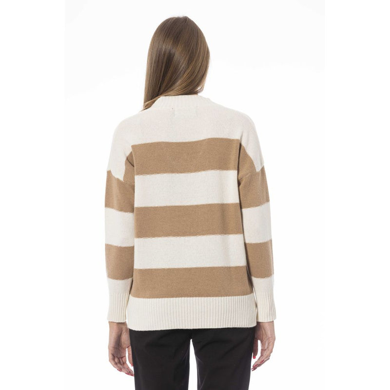 Beige Cashmere Women Sweater Baldinini Trend