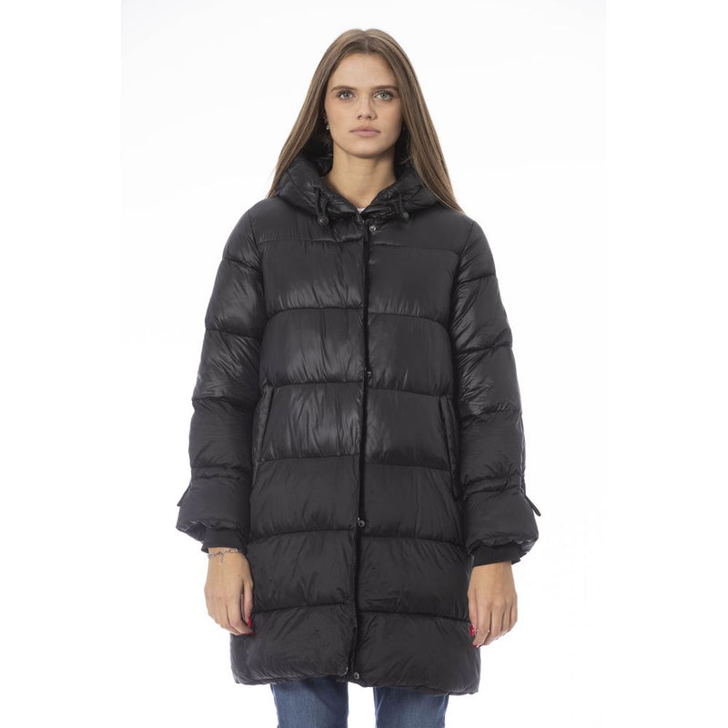 Black Nylon Women Jacket Baldinini Trend