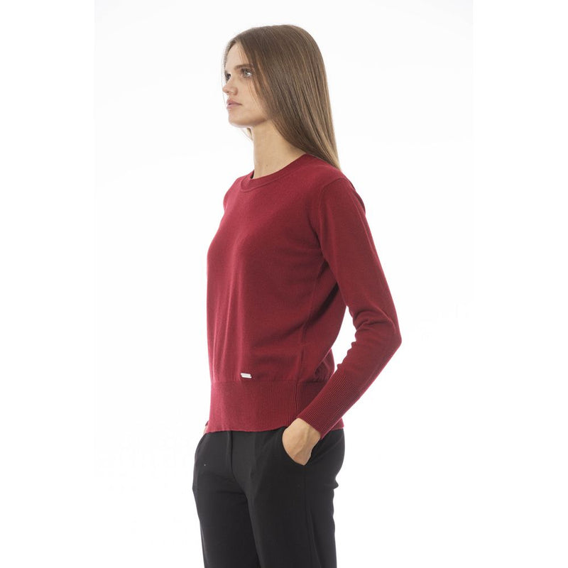 Red Wool Women Sweater Baldinini Trend