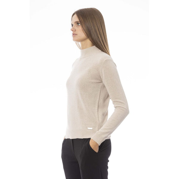 Beige Cashmere Women Sweater Baldinini Trend