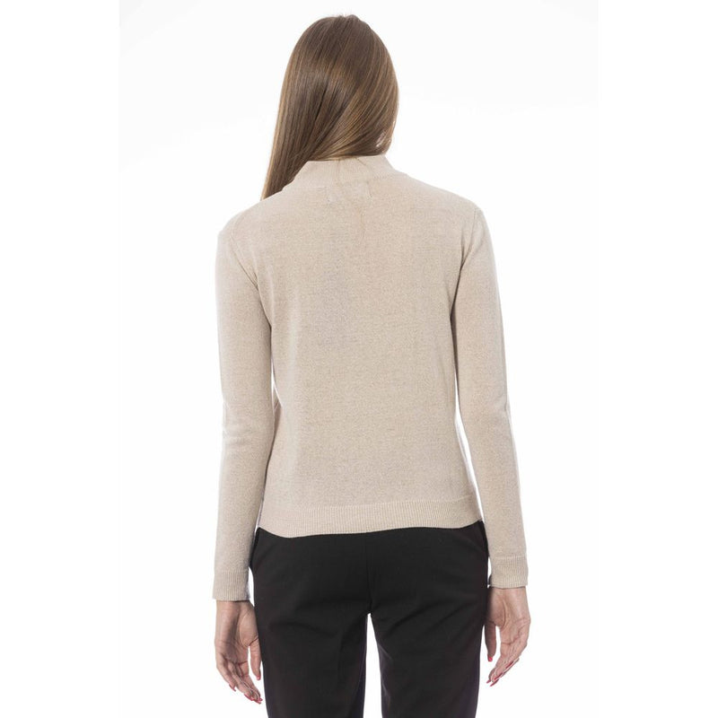 Beige Cashmere Women Sweater Baldinini Trend