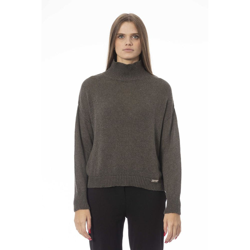 Green Wool Women Sweater Baldinini Trend