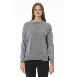 Gray Viscose Women Sweater Baldinini Trend