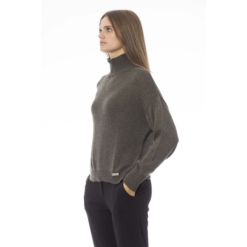 Green Wool Women Sweater Baldinini Trend