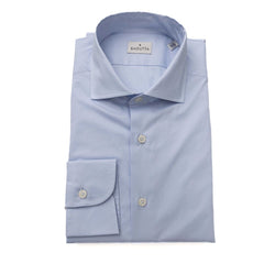 Light Blue Cotton Men Shirt Bagutta