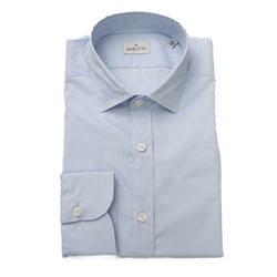 Light Blue Cotton Men Shirt Bagutta