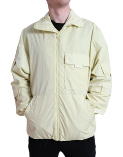 Elegant Yellow Windbreaker Jacket Dolce & Gabbana