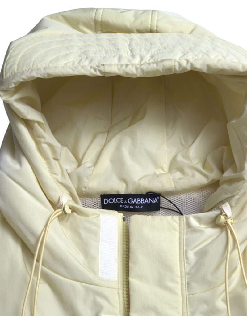 Sunshine Yellow Hooded Vest Jacket Dolce & Gabbana