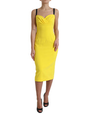 Sunshine Chic Sleeveless Midi Dress Dolce & Gabbana