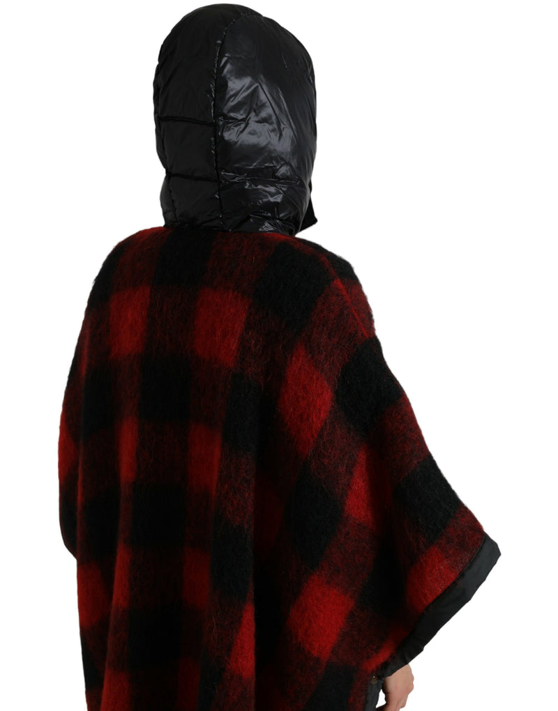 Elegant Buffalo Check Poncho Jacket Dolce & Gabbana