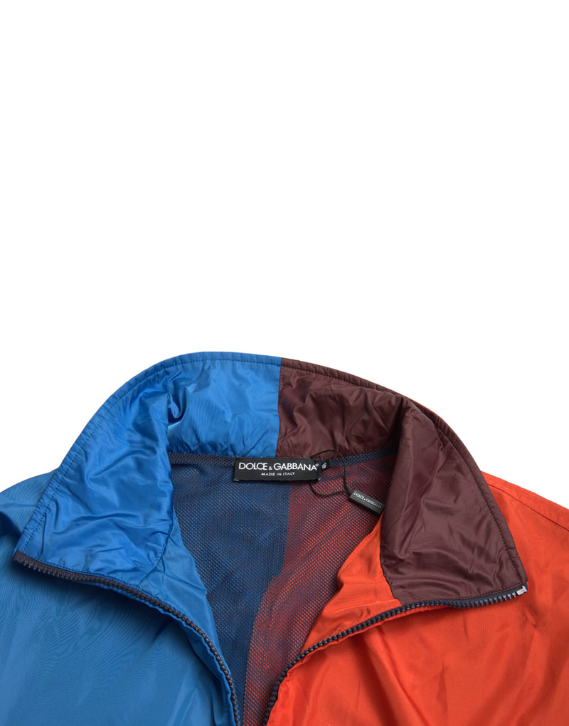 Multicolor Techno Fabric Windbreaker Jacket Dolce & Gabbana