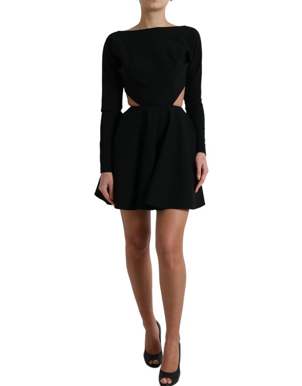 Elegant Cut Out A-Line Mini Dress Dolce & Gabbana