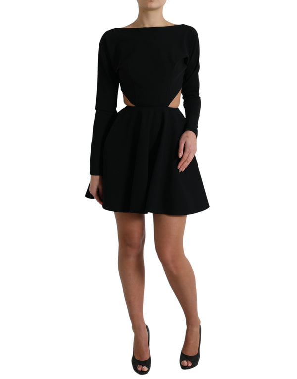 Elegant Cut Out A-Line Mini Dress Dolce & Gabbana