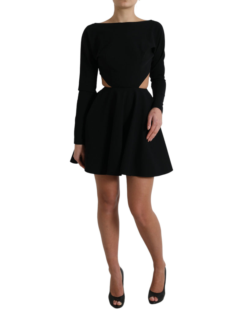 Elegant Cut Out A-Line Mini Dress Dolce & Gabbana