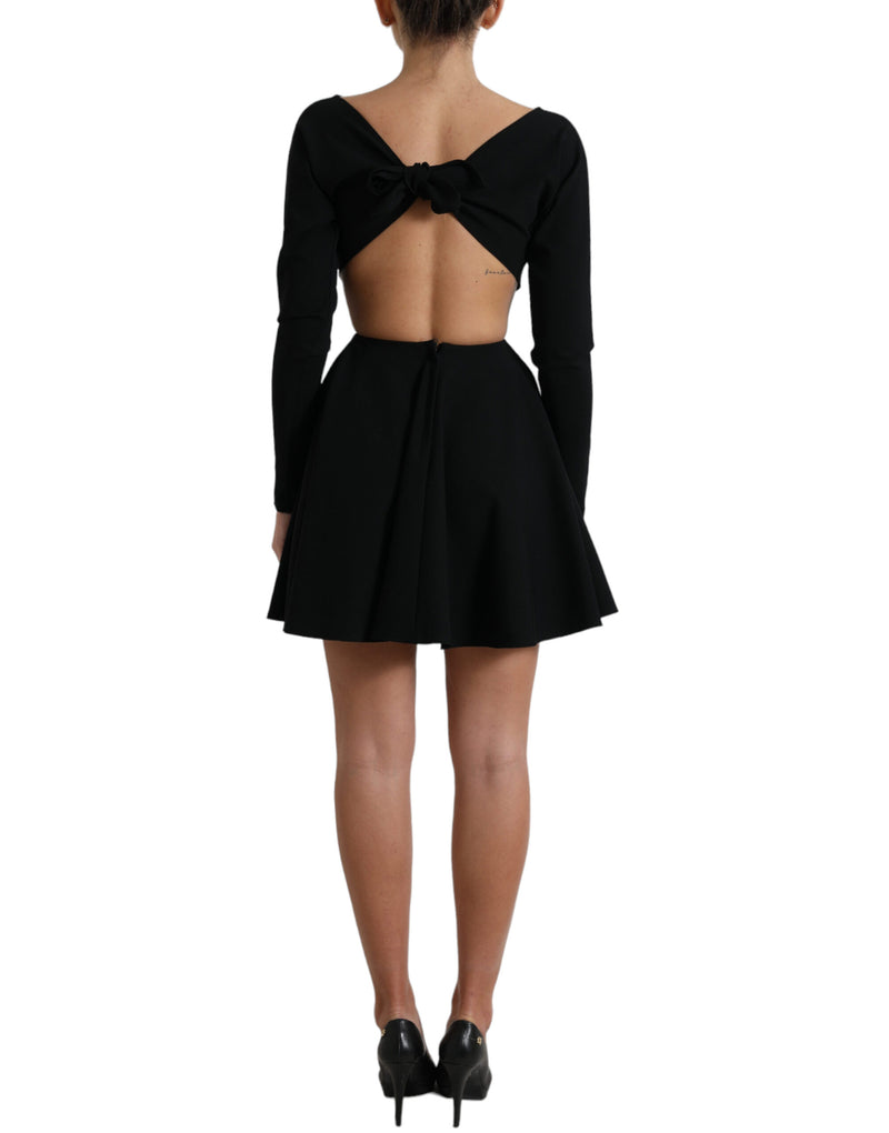 Elegant Cut Out A-Line Mini Dress Dolce & Gabbana
