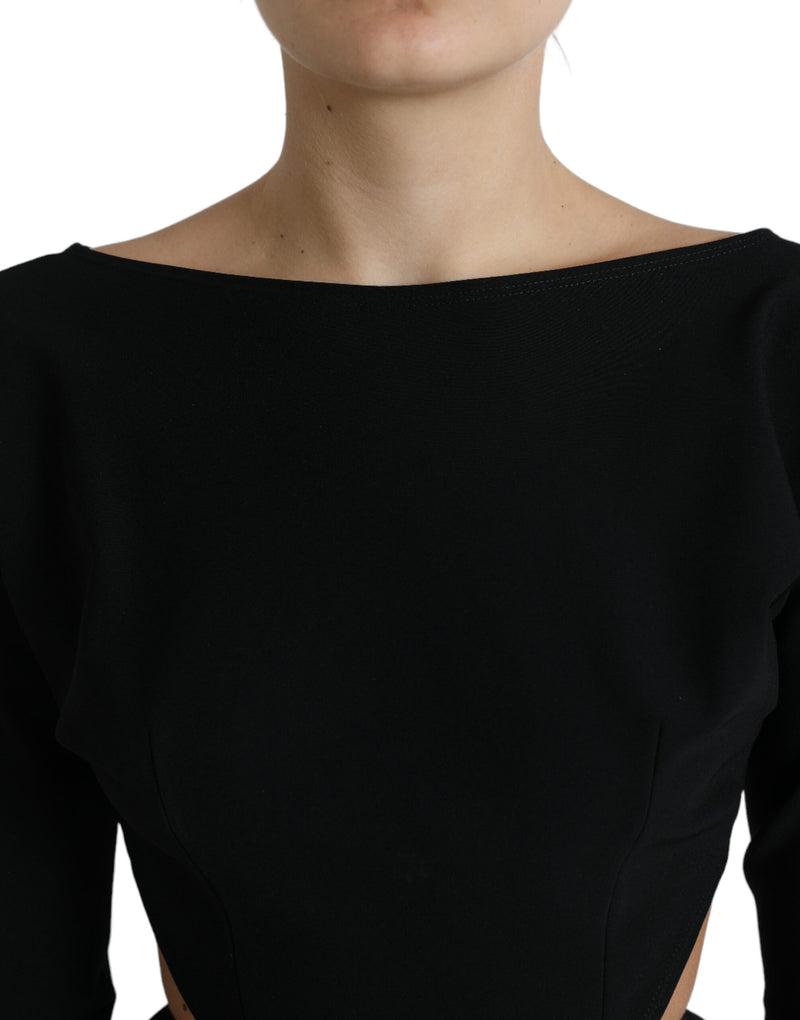 Elegant Cut Out A-Line Mini Dress Dolce & Gabbana