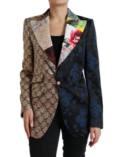 Elegant Multicolor Patchwork Blazer Dolce & Gabbana