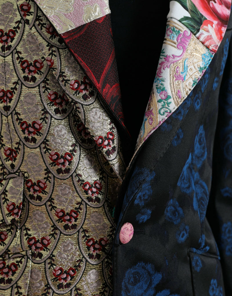 Elegant Multicolor Patchwork Blazer Dolce & Gabbana