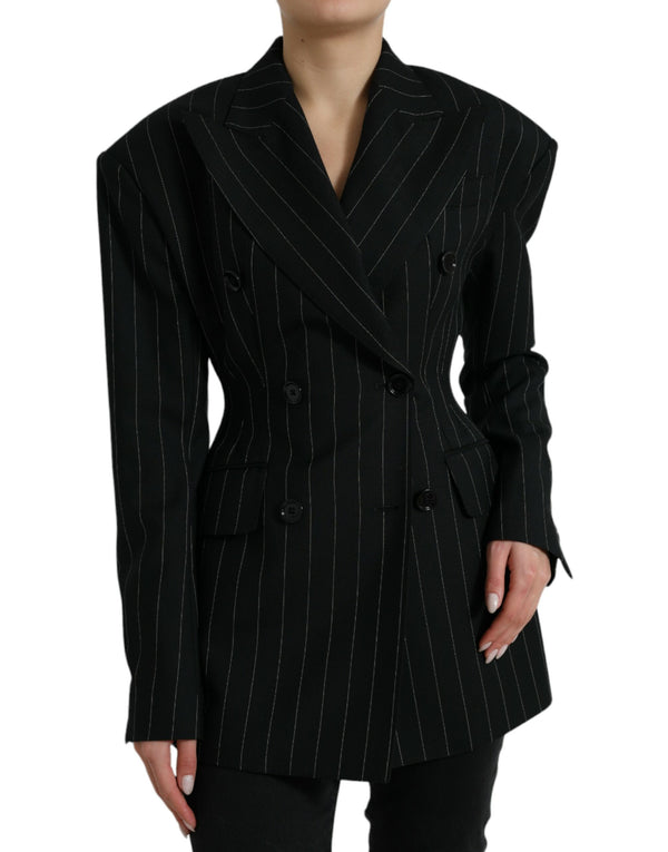 Elegant Striped Virgin Wool Blazer Dolce & Gabbana