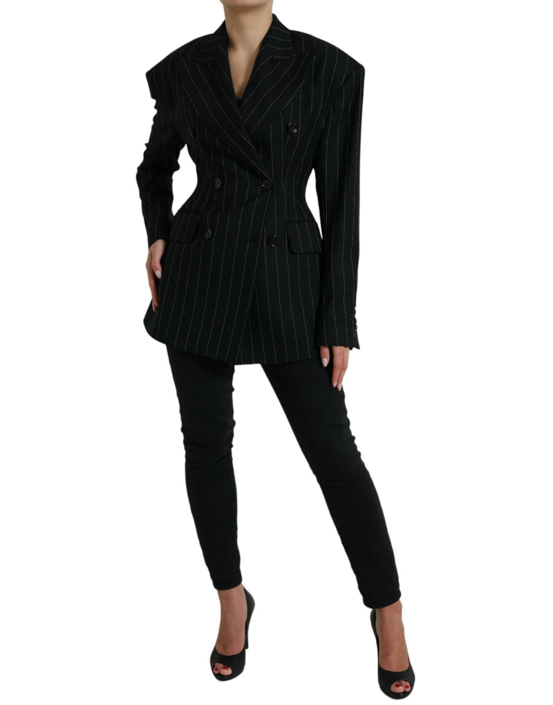 Elegant Striped Virgin Wool Blazer Dolce & Gabbana