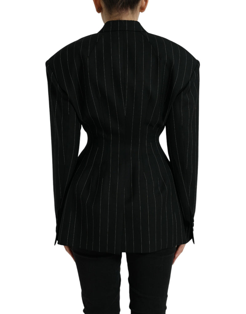 Elegant Striped Virgin Wool Blazer Dolce & Gabbana