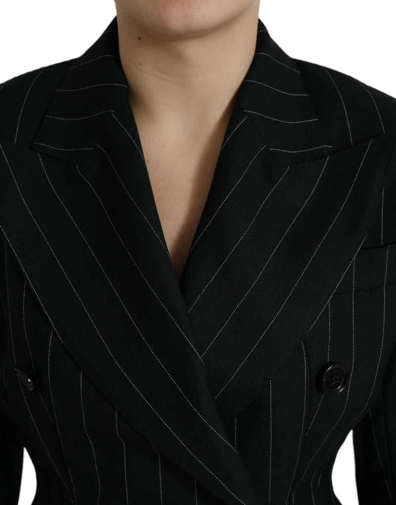 Elegant Striped Virgin Wool Blazer Dolce & Gabbana