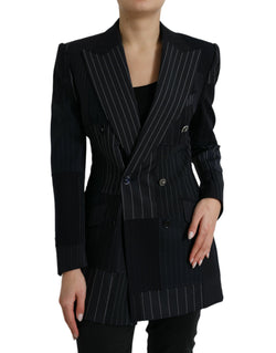 Elegant Striped Virgin Wool Blazer Dolce & Gabbana