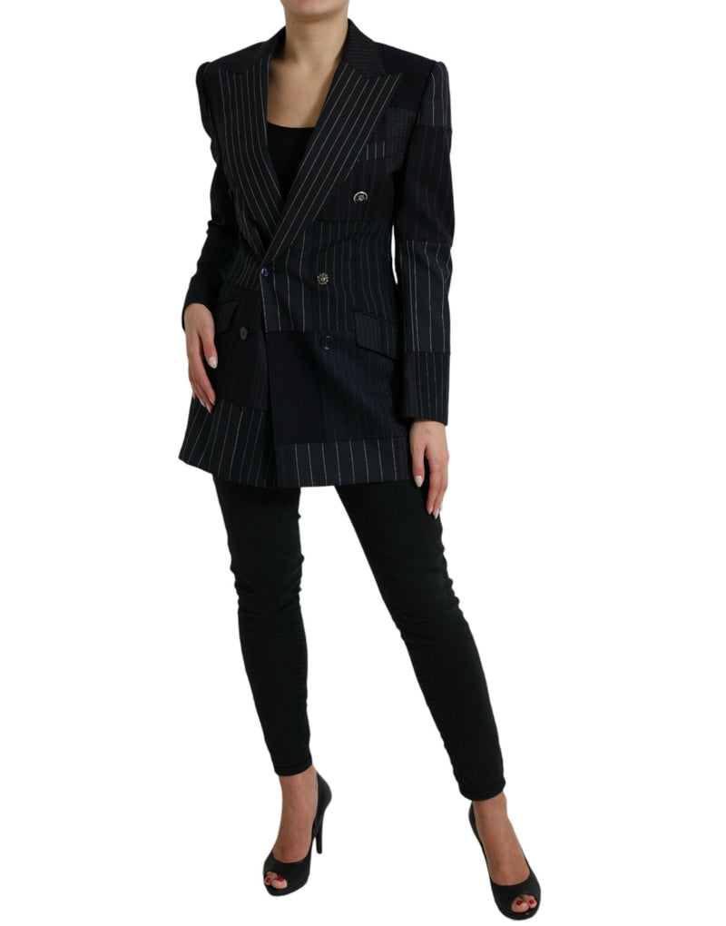 Elegant Striped Virgin Wool Blazer Dolce & Gabbana