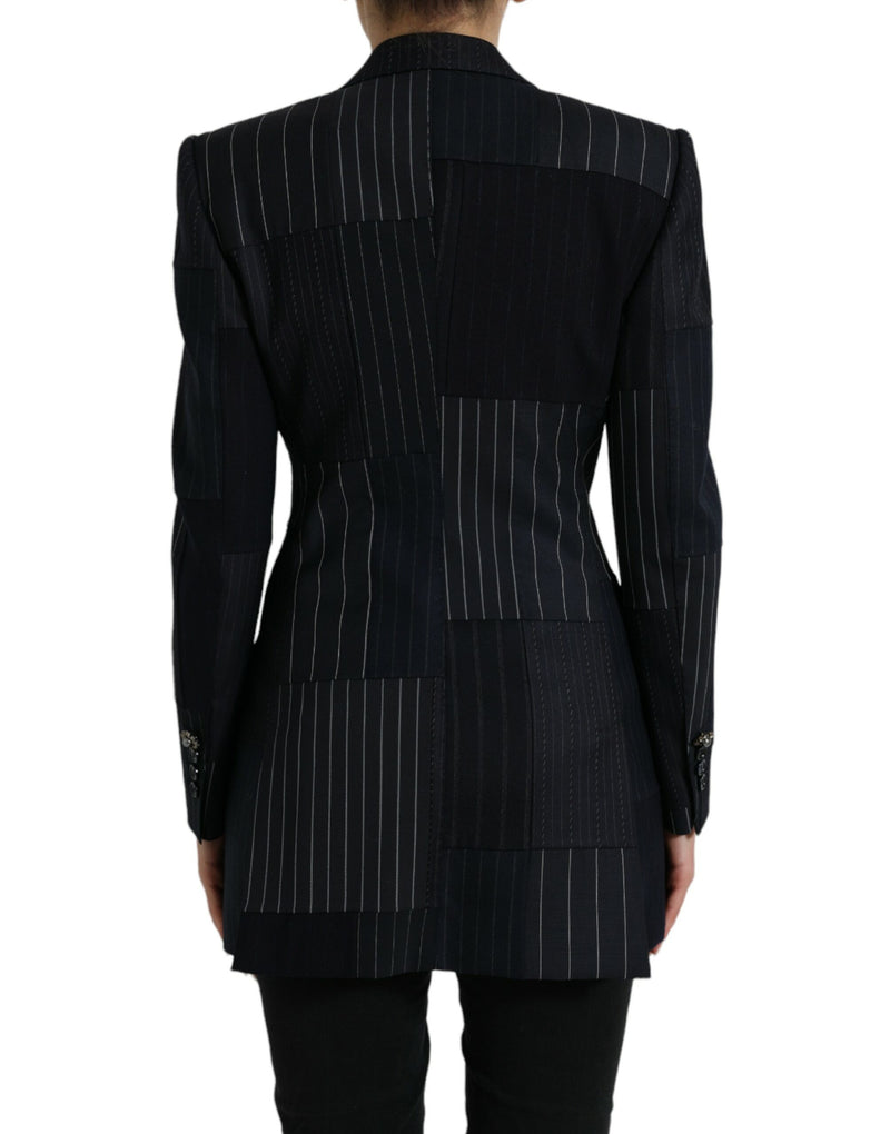 Elegant Striped Virgin Wool Blazer Dolce & Gabbana