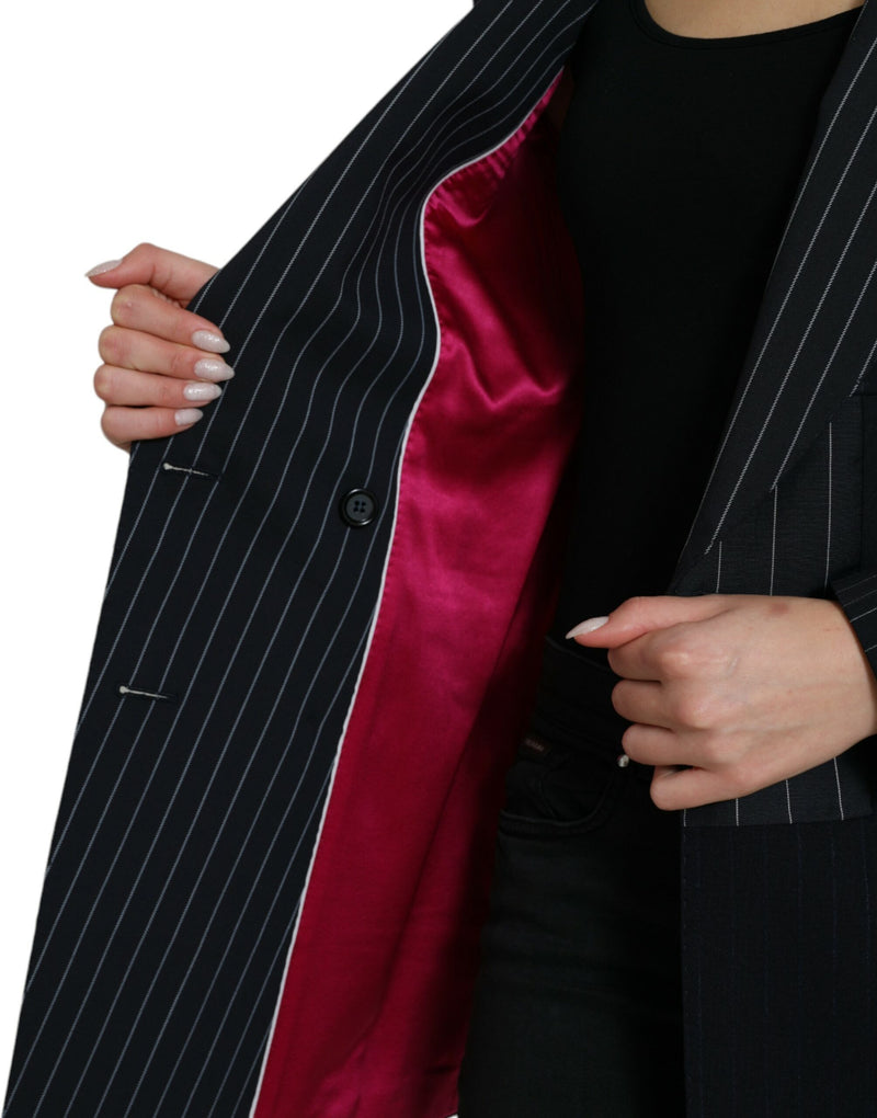 Elegant Striped Virgin Wool Blazer Dolce & Gabbana