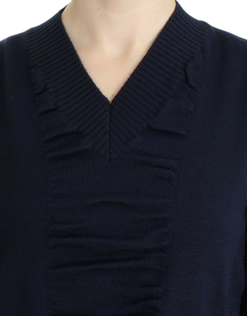 Elegant V-Neck Lightweight Sweater Costume National