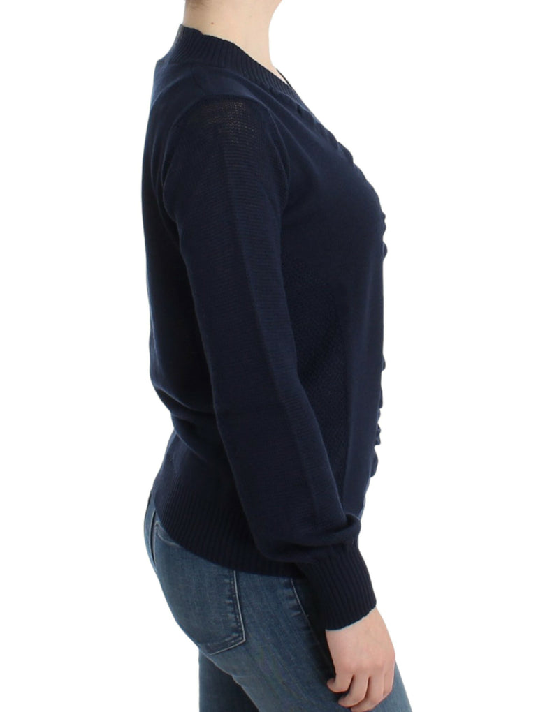 Elegant V-Neck Lightweight Sweater Costume National