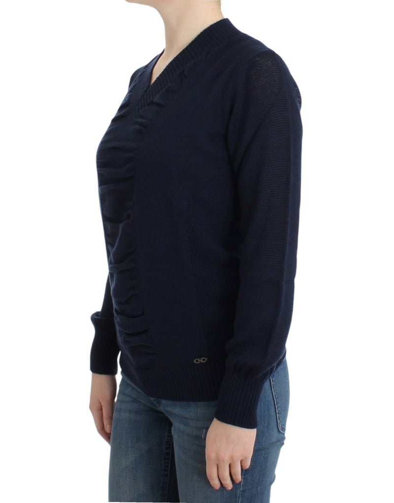 Elegant V-Neck Lightweight Sweater Costume National