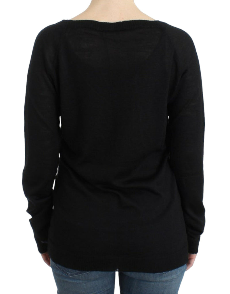 Striped V-Neck Luxury Sweater Costume National